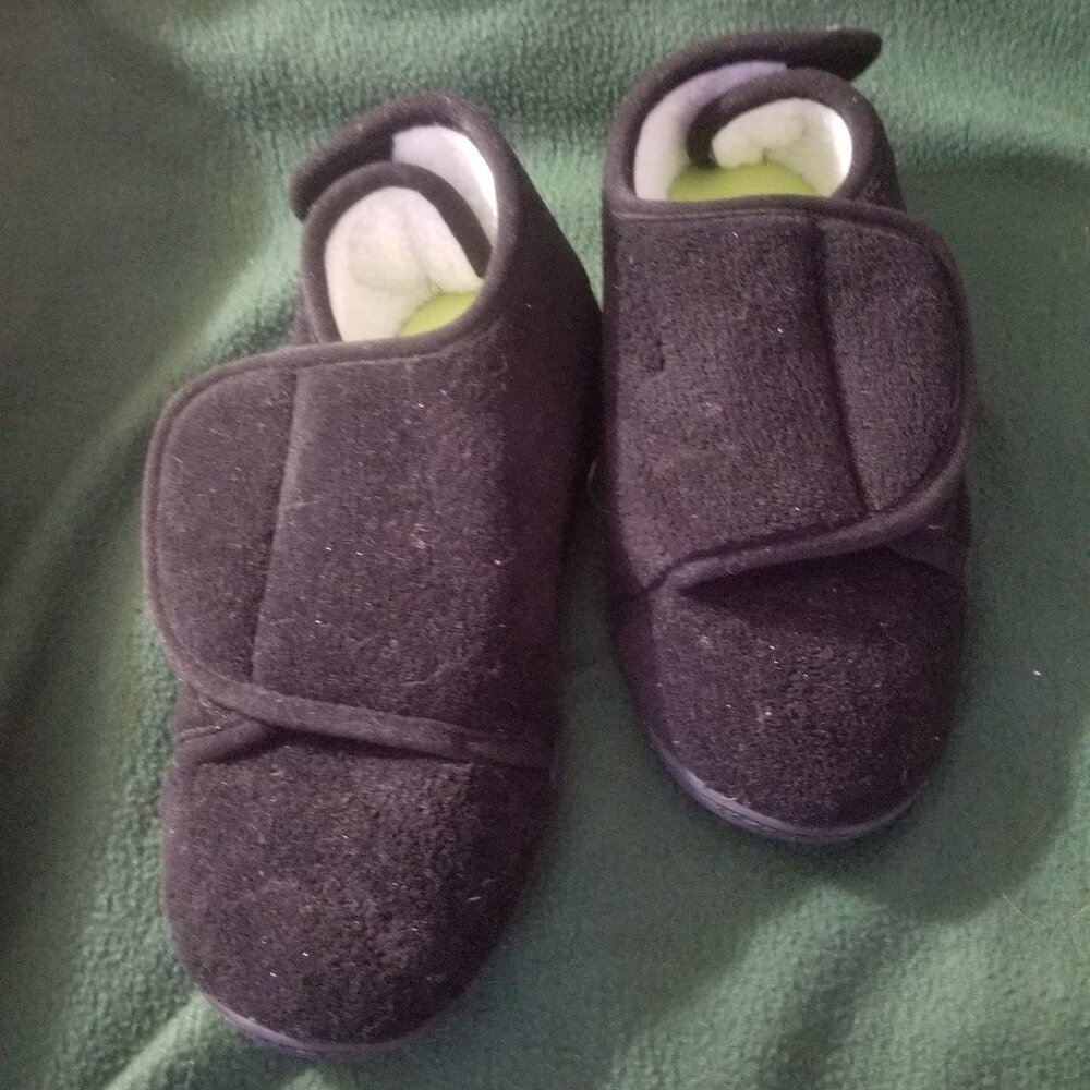 black Comfy Wraps adjustable post surgery shoes, size S / M - Picture 2 of 8